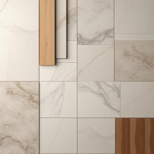 Varietà di piastrelle ceramiche e rivestimenti per interni ed esterni